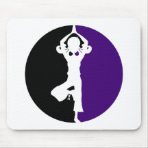 Fille Mousepad de yoga Tapis De Souris