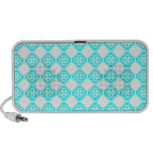 Filles cyan et blanches de son style Girly mignon  Haut-parleurs Notebook