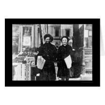 Filles Hartford, CT 1909 de journal Carte