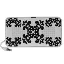 Filles noires et blanches de son style Girly vinta Haut-parleurs PC
