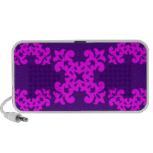 Filles roses et pourpres de son style Girly mignon Haut-parleurs Ordinateur Portable