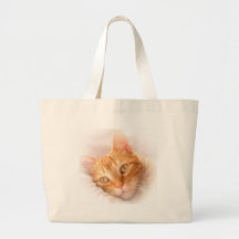 fin jaune eautiful de chat sacs