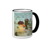 Financier de bonhomme de neige mug