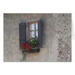 Finestra Di Villa, Toscane, Italie Carte