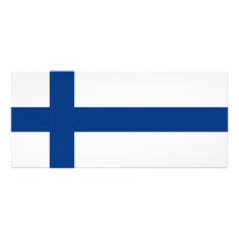 Finland - Finse Nationale Vlag Reclamekaart Ontwerp