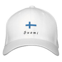 Finland Geborduurd pet Geborduurde Pet