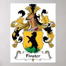 Finster Family Crest Print
