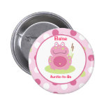 Fiona de roze Kikker Aangepaste naamplaatjeKnoop buttons
