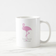 Flamant rose tasse