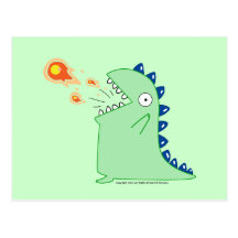 Flamey la carte postale de dragon