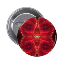 Flaming Star Pinback Buttons