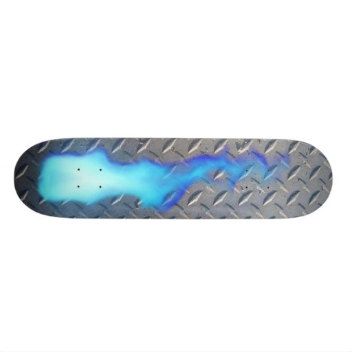 Flamme bleue de plat de diamant skateboard