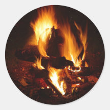 Flamme du feu autocollants