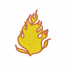 Flammes Polo Brodé