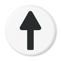 flèche vers le haut d'icône magnets