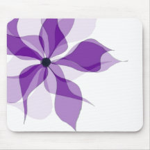 Fleur abstraite de pourpre tapis de souris
