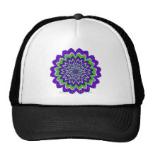 Fleur américaine d'illusion casquette de camionneur