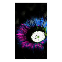 Fleur atomique modèle de carte de visite