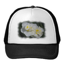 Fleur blanche casquette