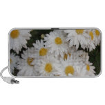 Fleur blanche mini haut-parleurs