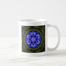 Fleur bleue tasse à café