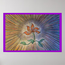Fleur cosmique posters