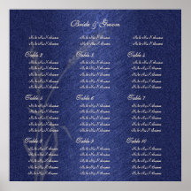 Fleur crème bleue de blé de mariage poster