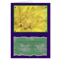 Fleur de dahlia carte
