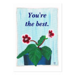 Fleur de Gloxinia, votre message, cartes de visite Carte De Visite
