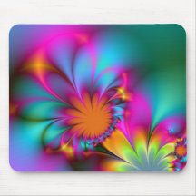 Fleur de jardin d'enfants tapis de souris