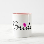 Fleur de jeune mariée tasse à café