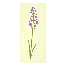 Fleur de lavande double cartes customisées