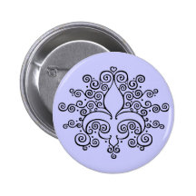 Fleur De Lines Badge Avec Épingle