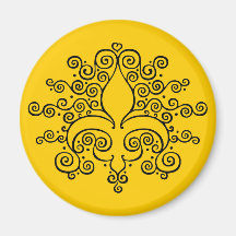 Fleur De Lines Magnets Pour Réfrigérateur