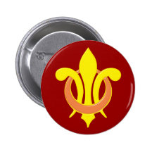 Fleur de Lis Badge Avec Épingle