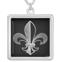 Fleur de lis colliers personnalisés