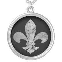 Fleur de lis colliers personnalisés