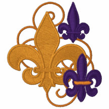 Fleur DE Lis Embroidered de T-stukken en zweet