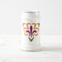 Fleur De Lis et triangle #1 Mug À Café