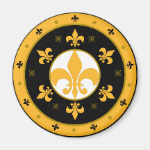 fleur de lis magnets pour réfrigérateur