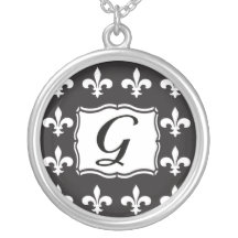 Fleur DE Lis Monogram G Tegenhanger Kettingen