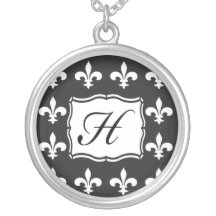 Fleur DE Lis Monogram H Tegenhanger Kettingen