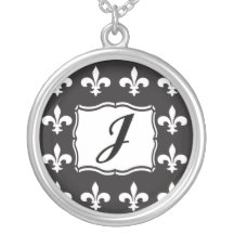 Fleur DE Lis Monogram J Tegenhanger Hangertje