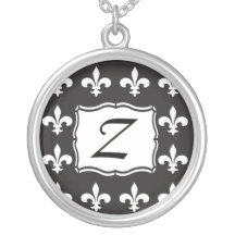 Fleur DE Lis Monogram Z Tegenhanger Sieraden