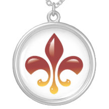FLEUR DE LIS NECKLACE PENDENTIFS