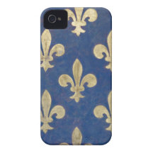 Fleur-DE-lis of fleur-DE Case-Mate iPhone 4 Hoesje