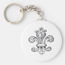 fleur de lis porte-clef