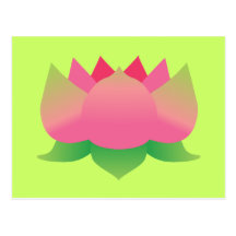 Fleur de Lotus rose Cartes Postales