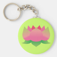 Fleur de Lotus rose Porte-clé
