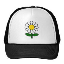 Fleur de marguerite casquettes de camionneur